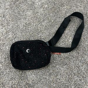 Black Mini Bag with Red Accents